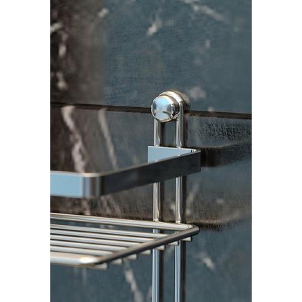 Полка TEKNO-TEL ES065H трехъярусная 25x12x46 см хром