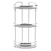 Полиця кутова триярусна TEKNO-TEL LM009H 14x26x62 см хром