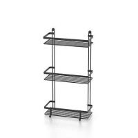 Полиця TEKNO-TEL ES065H триярусна 25x12x46 см чорний