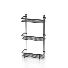 Полка TEKNO-TEL ES065H трехъярусная 25x12x46 см чорний