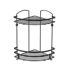 Полка угловая двухъярусная TEKNO-TEL LM008H 24x24x38 см черный