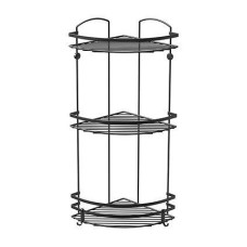 Полка угловая трехъярусная TEKNO-TEL LM009BM 14x26x62 см черный
