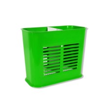 Органайзер, підставка для столових приладів «Plastic's Craft» Салатовий 16 × 8 × 13 см