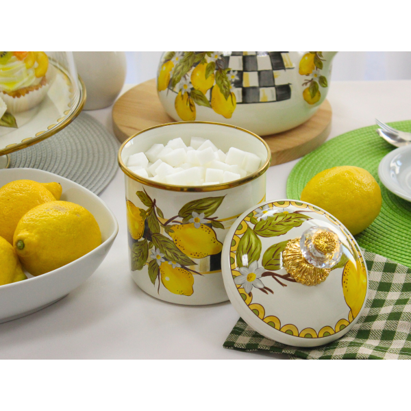 Банка для сипучих продуктів "SICILY" Elmani з кришкою, 1,25 л, 12х12 см