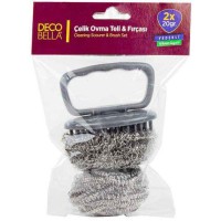 Щетка для чистки Omak Plastik 90215 металлическая с пластмассовой ручкой