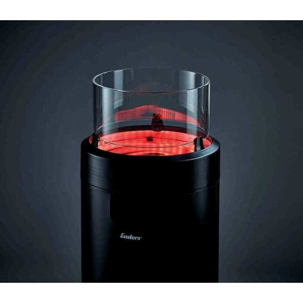 Уличный газовый камин Enders NOVA LED L Black, 2.5 кВт
