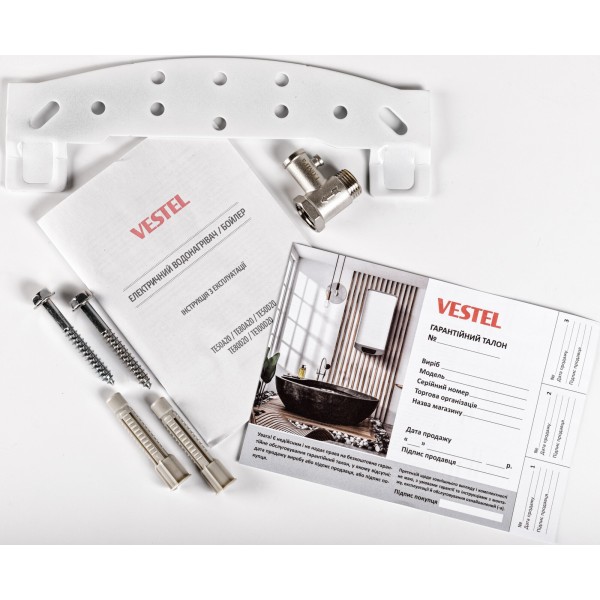 Бойлер VESTEL TE50A20 циліндричний 50 л
