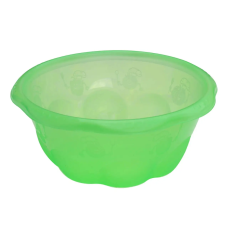Миска салатниця 2,8 л Ромашка Plastic's Craft Прозора зелена