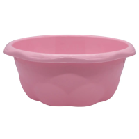 Миска пластиковая Хозяйка 1,6л Plastic's Craft Розовая