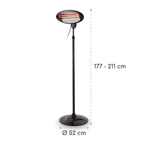 Инфракрасный электрический обогреватель Blumfeldt Hot Roddy, 2,0 кВт