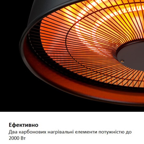 Инфракрасный электрический обогреватель Blumfeldt Heatbell Ceiling Smart, 2 кВт