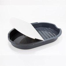 Разделочная доска с двумя камерами OMAK Plastik Deco Bella 81137 42x27x6 см