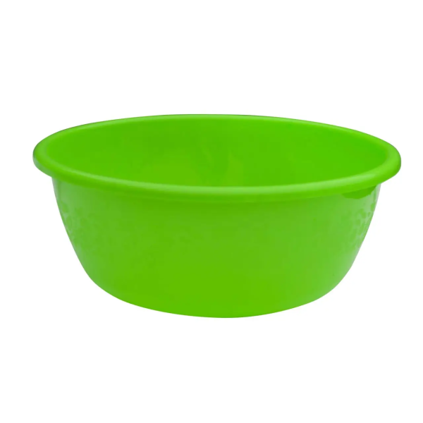 Миска пластиковая Ягодка 2 л Салатовая с прозрачной крышкой Plastic's Craft