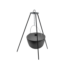 Казан чавунний туристичний 10 л з кришкою та триногою