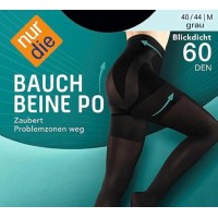 Колготки Nur Die Корректирующий эффект 3 Зоны 60 Den M (40-44) Серые (719170)