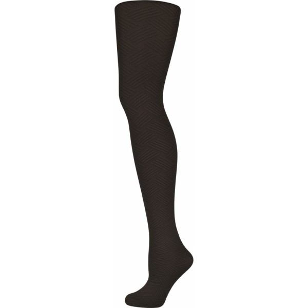 Колготки Nur Die Матовые с узором 40 Den S (38-40) Черные (711594)