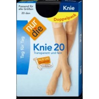 Набор гольфов Nur Die 20 Den 2 пары one size Темный серый (621802)