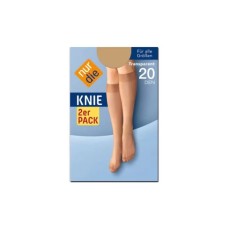 Набір гольфів Nur Die 20 Den 2 пари one size Світлий тілесний (621802)
