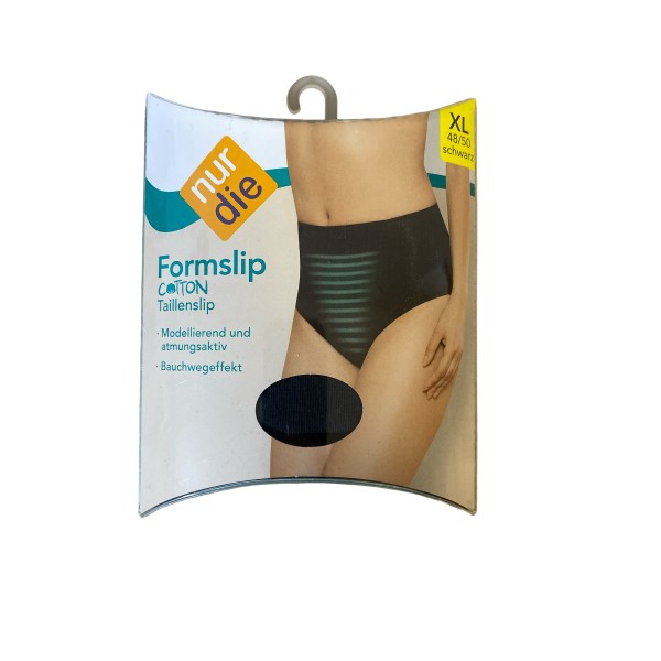 Женские трусики Nur Die хлопковые формирующие Formslip р. 48-50 (XL) Черные (812561)