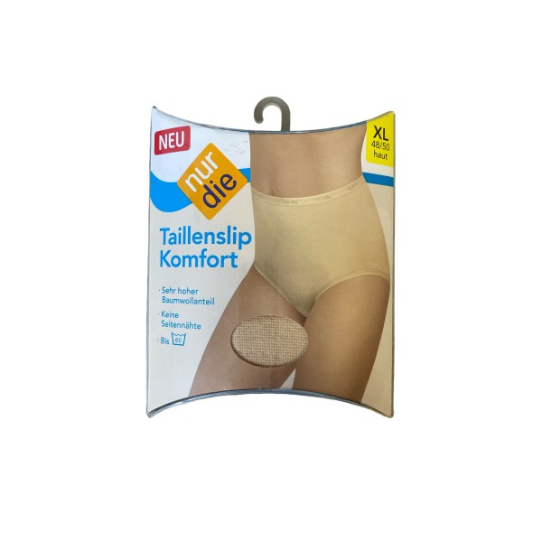 Жіночі трусики сліпи Nur Die бавовняні Maxi Komfort р. 48-50 (XL) Бежеві (812010)