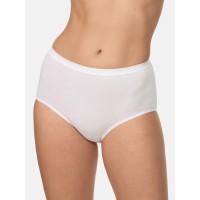 Женские трусики слипы Nur Die хлопчатобумажные Maxi Komfort р. 48-50 (XL) Белые (812010)