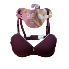 Бюстгальтер Nur Die суперм'який Traum Weich без Push-up р. 80В Бордовий (835680)