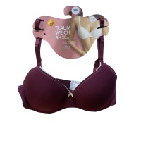 Бюстгальтер Nur Die супермягкий Traum Weich без Push-up р. 75B Бордовый (835680)