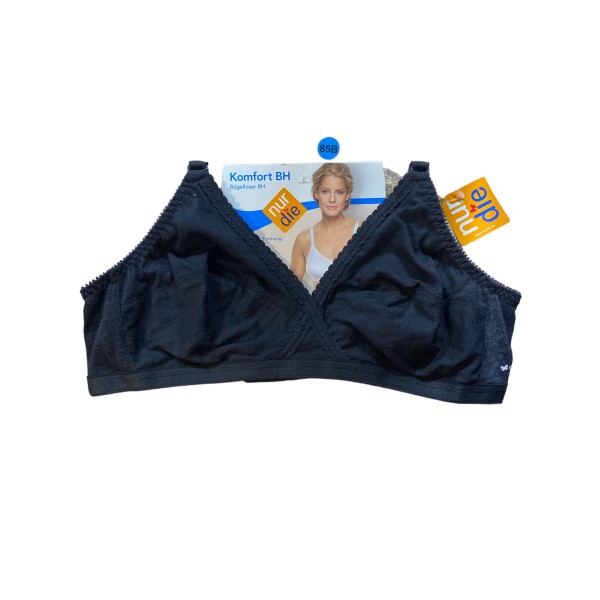 Бюстгалтер Nur Die без косточек Comfort BH без Push-up р. 85B Черный (835053)