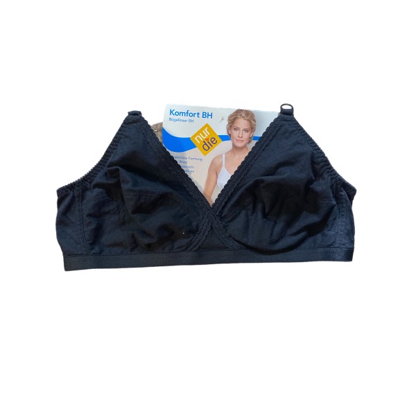 Бюстгалтер Nur Die без кісточок Comfort BH без Push-up р. 80C Чорний (835053)