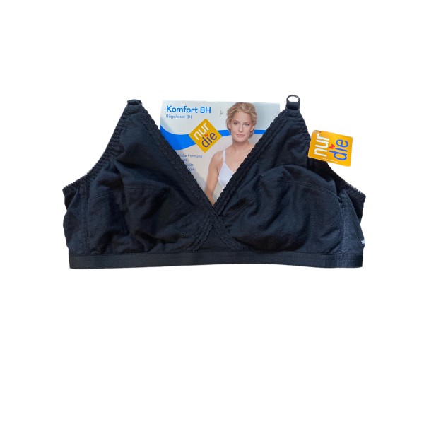 Бюстгалтер Nur Die без косточек Comfort BH без Push-up р. 85D Черный (835053)
