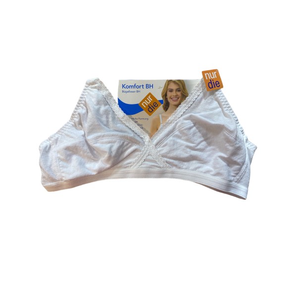 Бюстгалтер Nur Die без косточек Comfort BH без Push-up р. 80C Белый (835053)
