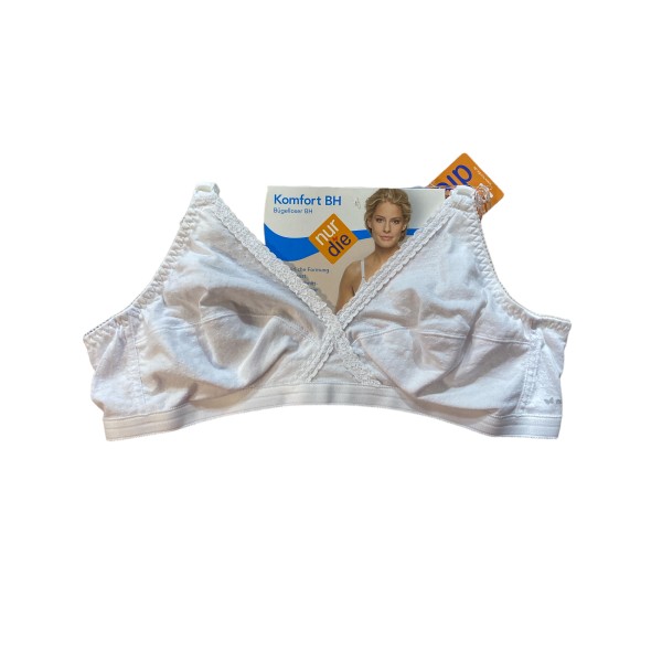 Бюстгалтер Nur Die без косточек Comfort BH без Push-up р. 80B Белый (835053)