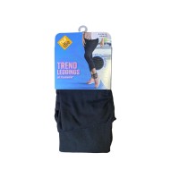 Жіночі легінси Nur Die бавовняні Trend leggings 44-48 (L) Чорні (711011)