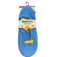 Жіночі домашні капці-балетки Nur Die Ballerina houssocke р.35-38 Блакитні (496847)