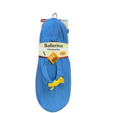 Жіночі домашні капці-балетки Nur Die Ballerina houssocke р.39-42 Блакитні (496847)