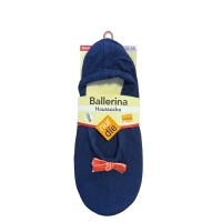 Женские домашние тапочки-балетки Nur Die Ballerina houssocke р.35-38 Темно-синие (496847)