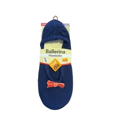 Жіночі домашні капці-балетки Nur Die Ballerina houssocke р.35-38 Темно-сині (496847)