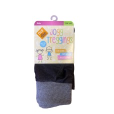 Дитячі легінси для дівчинки Nur Die Jogg treggings Kids еластичні 134-140 см Темно-сірі (495310)