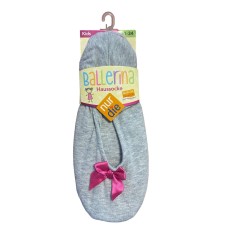 Дитячі домашні капці-балетки Nur Die Houssocke Ballerina р. 31-34 Світло-сірі (495768)