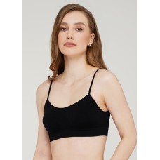 Бюстгальтер-топ GIULIA безшовний на тонких бретелях CAMI TOP (black-S/M)