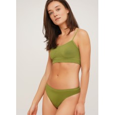 Безшовні жіночі трусики-стрінги GIULIA STRING BRIEFS COLOR (olive branch-L/XL)