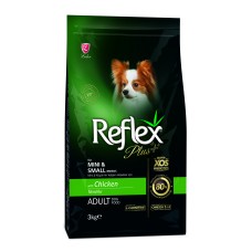 Повноцінний та збалансований сухий корм для собак малих порід з куркою Reflex Plus 3 кг