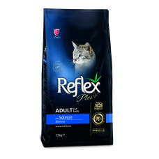 Повноцінний та збалансований сухий корм для котів з лососем Reflex Plus 15 кг