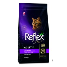 Повноцінний та збалансований сухий корм для котів Gourmet з куркою Reflex Plus 1,5 кг