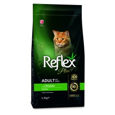 Повноцінний та збалансований сухий корм для котів з куркою Reflex Plus 1,5 кг