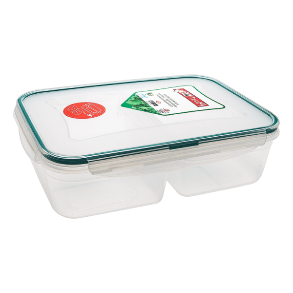 Контейнер Fresh Box 2 отсека 1 л + 1 л прозрачный
