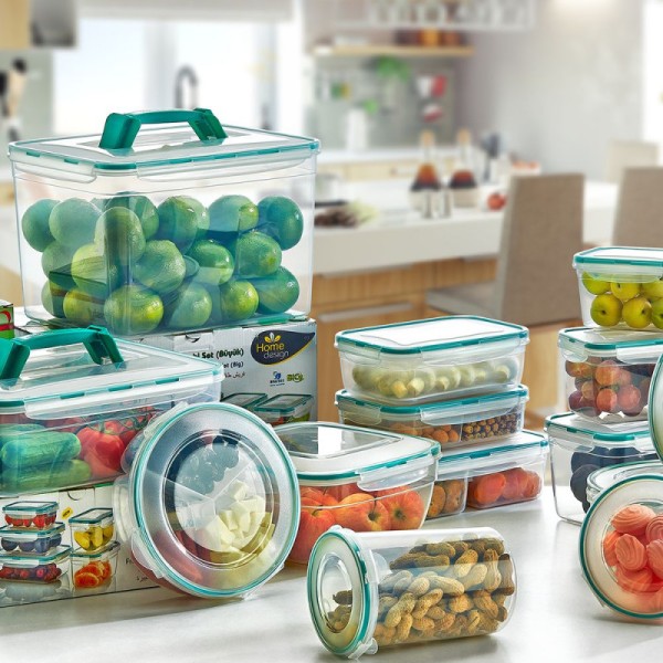 Контейнер Fresh Box 2 отсека 1 л + 1 л прозрачный