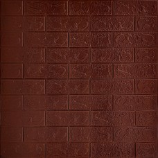 3D панель самоклеюча цегла Коричнева 700х770х3мм (020-3) SW-00000575