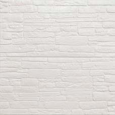 Самоклеящаяся 3D панель культурный камень белый 700х600х8мм (191) SW-00000070