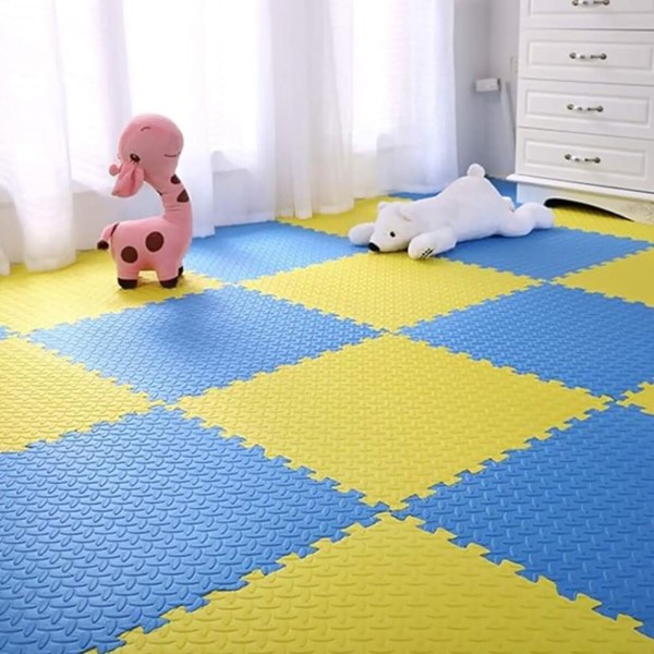 Напольное двустороннее покрытие YELLOW та BLUE 60*60cm*2cm (D) SW-00001845